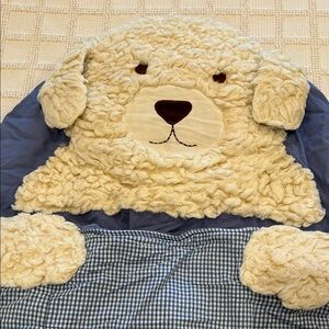 pottery barn kids puppy sleeping bag gingham